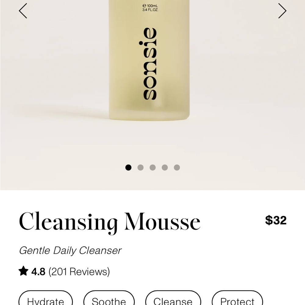 NIB: Sonsie Skin set Super Serum & Cleaning Mousse $96 Pamela Anderson’s line - Picture 3 of 16